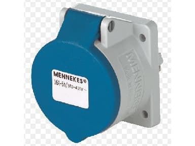MENNEKES 1668, Rett, 230 V, Blå, Hvit, IP44, 1 stykker