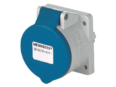 MENNEKES 1668, Rett, 230 V, Blå, Hvit, IP44, 1 stykker