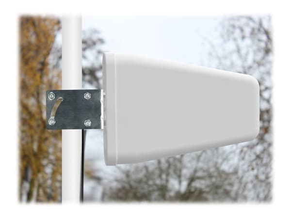 Delock - Antenne - Smart Home - 7 - 9 dBi - direksjonal - innendørs / utendørs, stangmontering - hvit