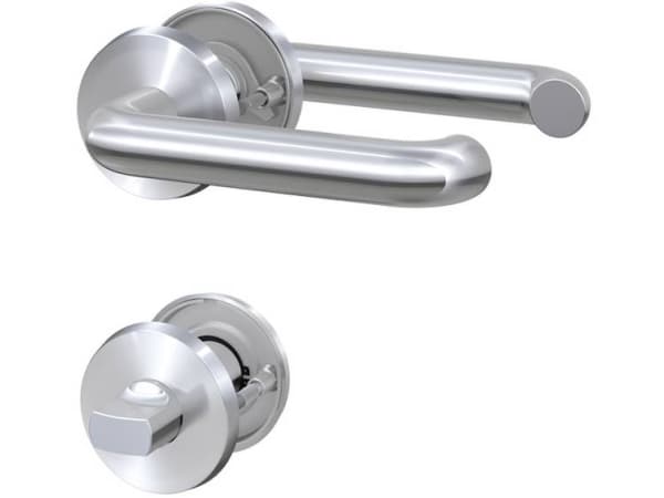BASI 7306-2308, Nøkkelløs adgang-håndtakssett, Rustfritt stål, Rustfritt stål, Ambidekstriøs, DIN EN 1906:2010-09