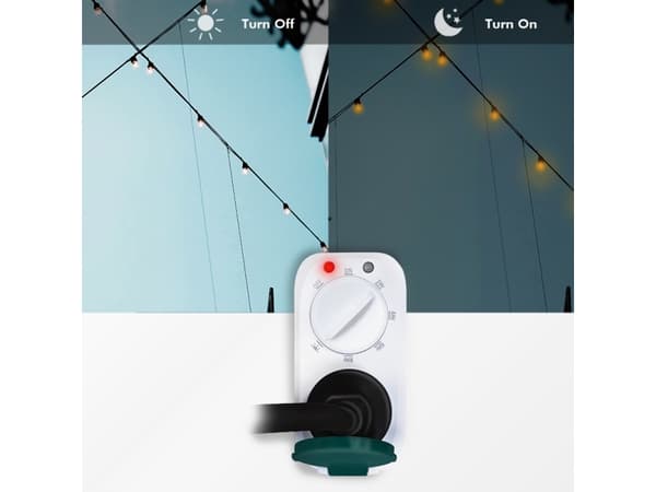 LogiLink ET0013, Päivittäinen ajastin, Valkoinen, Rotaatio, IP44, 230 V, 50 Hz