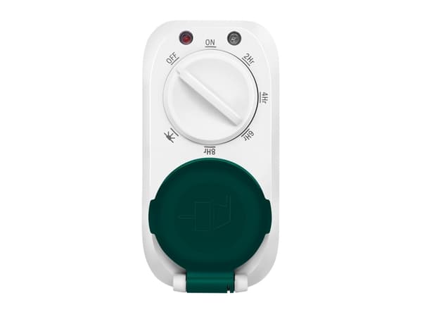 LogiLink ET0013, Päivittäinen ajastin, Valkoinen, Rotaatio, IP44, 230 V, 50 Hz