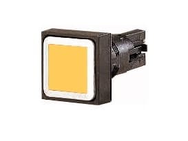 Eaton Q25D-GE, Pushbutton switch, Svart, Gul, IP65, 25 mm, 50 mm, 25 mm