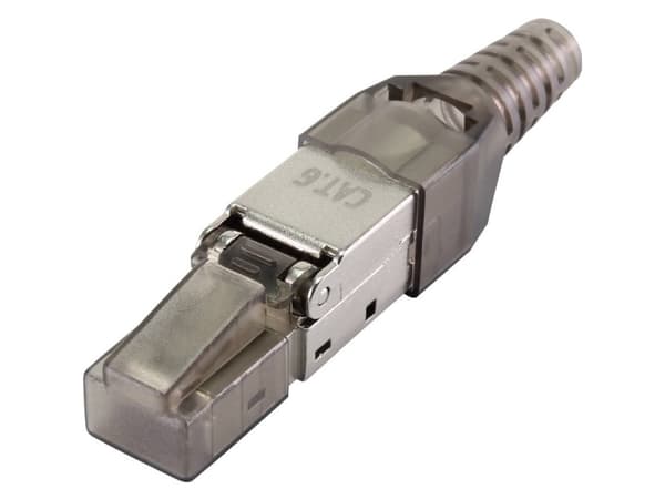 Renkforce Renkforce CAT6 markkonfektionsstik RF-4538314 Stik, lige Pol-tal (RJ) 8P8C Sort (transparent) 1 stk