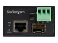 Miniatyrbild 4 av 5: StarTech.com Industrial Fiber to Ethernet Media Converter, 100Mbps SFP to RJ45/Cat6, Singlemode/Multimode Optical Fiber to Copper Network, 12-56V DC,