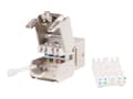 Miniatyrbilde 4 av 5: Netrack - Keystone-kontakt - RJ-45 (hunn) - FTP - CAT 5e - Keystone-jakk - sølv