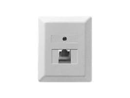 ZE KOMMUNIKATIONSTECHNIK UAE 8 - Overflatemonteringsboks for nettverk - RJ-45 - perlehvit, RAL 1013 - 1 sett