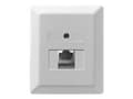 Miniatyrbilde 1 av 3: ZE KOMMUNIKATIONSTECHNIK UAE 8 - Overflatemonteringsboks for nettverk - RJ-45 - perlehvit, RAL 1013 - 1 sett