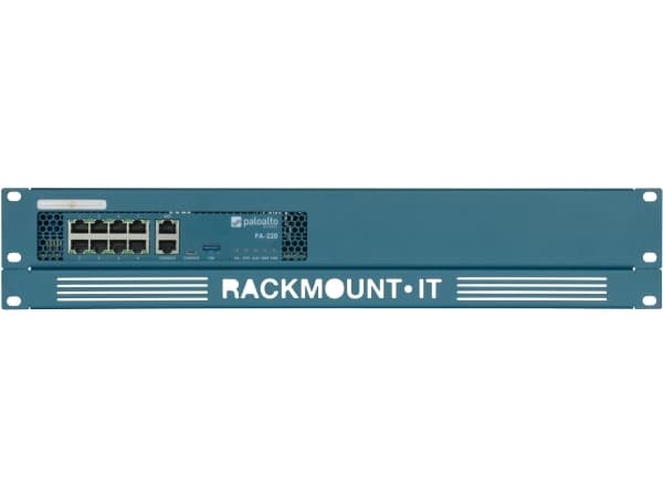 Rackmount.IT - Monteringssett for nettverksenhet - rackmonterbar - asurblå, RAL 5009 - 1.3U - 19" - for Palo PA-220