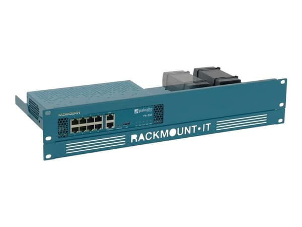 Rackmount.IT - Monteringssett for nettverksenhet - rackmonterbar - asurblå, RAL 5009 - 1.3U - 19" - for Palo PA-220