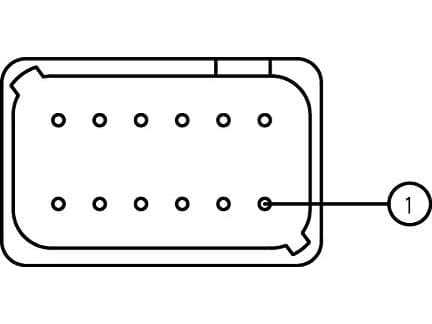 Amphenol ATP06-2S, 25 A, Grå, ATP04-2P* Receptacle, 1,2 cm