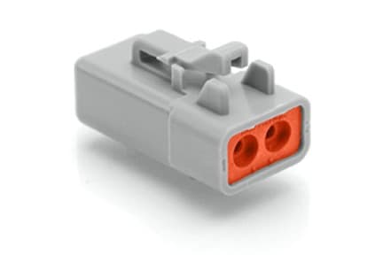 Amphenol ATP06-2S, 25 A, Grå, ATP04-2P* Receptacle, 1,2 cm