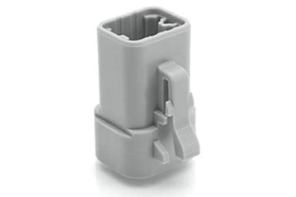 Amphenol ATP06-4S, 25 A, Grå, ATP04-4P* Receptacle, 1,2 cm