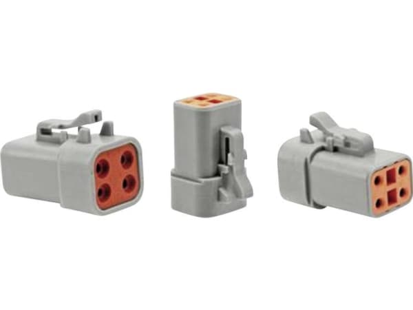 Amphenol ATP06-4S, 25 A, Grå, ATP04-4P* Receptacle, 1,2 cm
