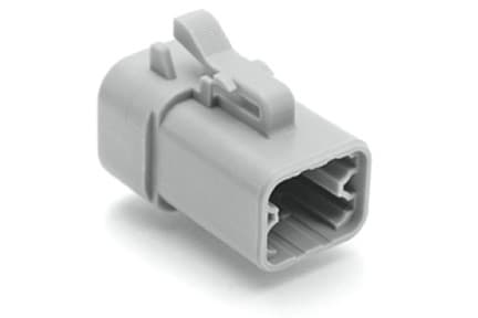 Amphenol ATP06-4S, 25 A, Grå, ATP04-4P* Receptacle, 1,2 cm