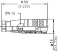 Miniatyrbild 3 av 5: Amphenol C091 31D012 200 2 Rund kontakt Koppling Koppling, rak Serie (rund kontakt): C091 Totalt antal poler: 12 1 st