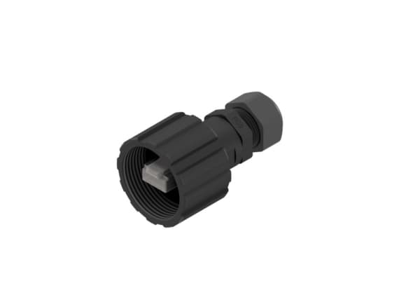 Conec 17-100464, Liitin, nikkeli/kulta, polybuteenitereftalaatti (PBT), 1,2 A, 1000 V, IP67 RJ45