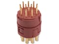 Pikkukuva 5 / 5: Lapp EPIC SIGNAL M23, suora, uros-/naarasliitin, 100 V, 7 A, ruskea, metallia