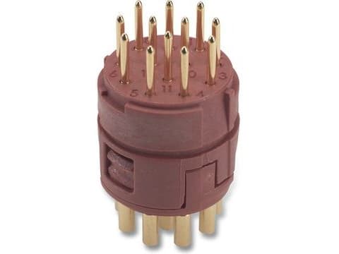Lapp EPIC SIGNAL M23, suora, uros-/naarasliitin, 100 V, 7 A, ruskea, metallia