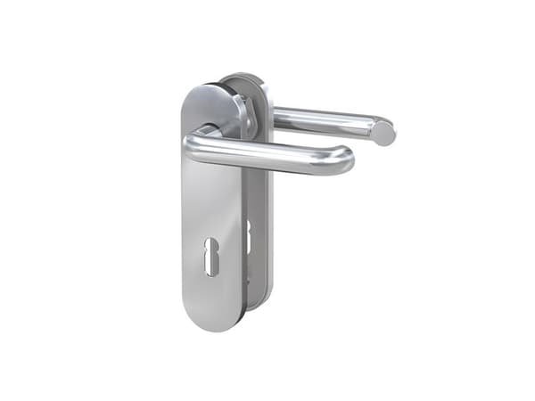 BASI 7304-0108, Håndtakssett for nøkkelbruk, Rustfritt stål, Rustfritt stål, Ambidekstriøs, 7,2 cm