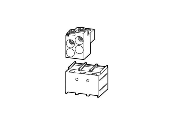 Eaton 266836, Busbar terminal, Kopper, Rett, Metallisk, 100 mm, 53 mm