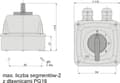 Miniatyrbilde 2 av 2: Elektromet Cam switch 0-1-2-3 3P 16A IP44 i hus Łuk 16-63 (921663)