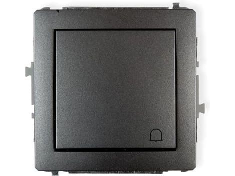 Karlik 11DWP-4, Trykknapkontakt, grafiitti, IP20, IP44, 250 V, 10 A