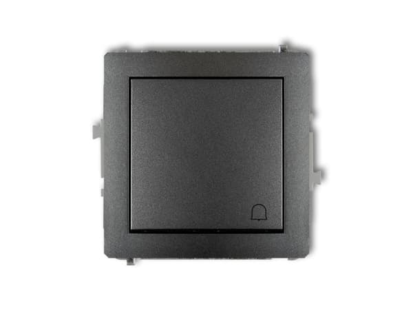 Karlik 11DWP-4, Tryckknappsbrytare, grafit, IP20, IP44, 250 V, 10 A