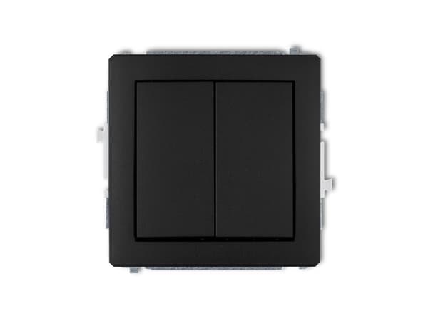 Karlik 12DWP-44.1, Tryckknappsbrytare, Svart, IP20, IP44, 250 V, 10 A