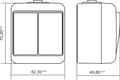 Miniatyrbilde 2 av 3: Karlik 4WHE-2, Trykkbryter, IP54, 250 V, 10 A