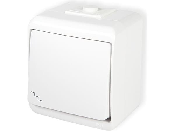 Karlik WHE-3, Trykknapkontakt, IP54, 250 V, 10 A