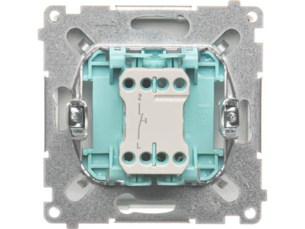 Kontakt-Simon BMD1.01/11, Trykkbryter, Plast, Hvit, IP20, IP44, 250 V, 10 A