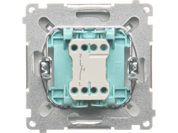 Kontakt-Simon BMS1.01/11, Trykkbryter, Plast, Hvit, IP20, IP44, 250 V, 10 A