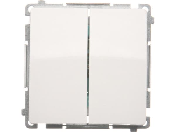 Kontakt-Simon BMW5.01/11, Plast, Hvit, IP20, IP44, 250 V, 10 A, 75 mm