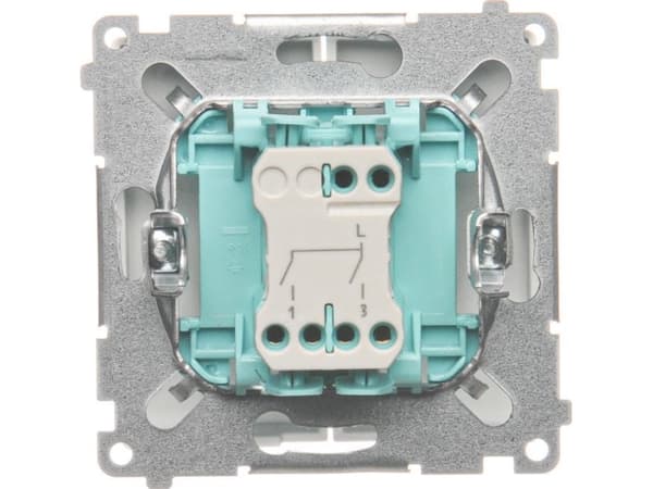 Kontakt-Simon BMW5.01/11, Plast, Hvit, IP20, IP44, 250 V, 10 A, 75 mm