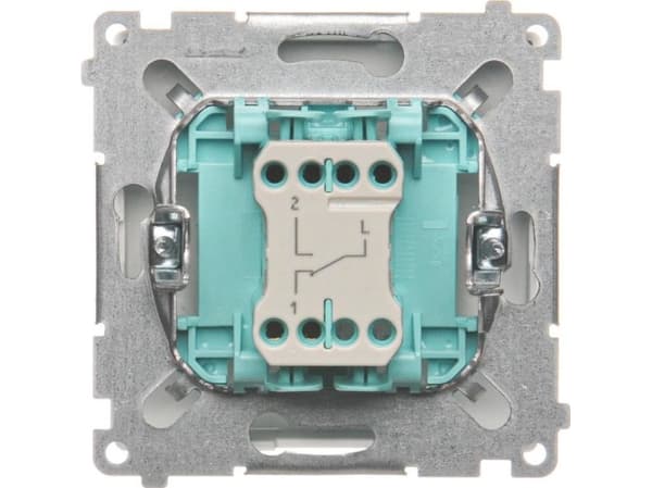 Kontakt-Simon BMW6.01/11, Plast, Hvit, IP20, IP44, 250 V, 10 A, 75 mm