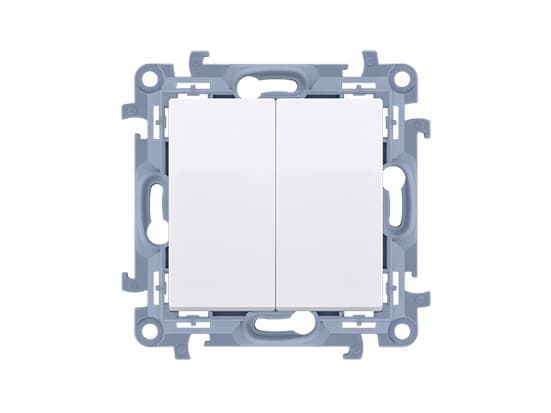 Kontakt-Simon CW5.01/11, Plast, Hvit, IP20, IP44, 250 V, 10 A, 77 mm