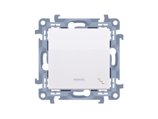 Kontakt-Simon CW6L.01/11, Plast, Hvit, IP20, IP44, 250 V, 10 A, 77 mm