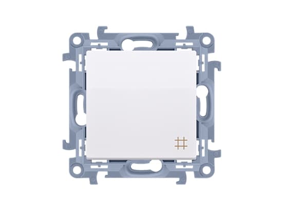 Kontakt-Simon CW7.01/11, Plast, Hvit, IP20, IP44, 250 V, 10 A, 77 mm