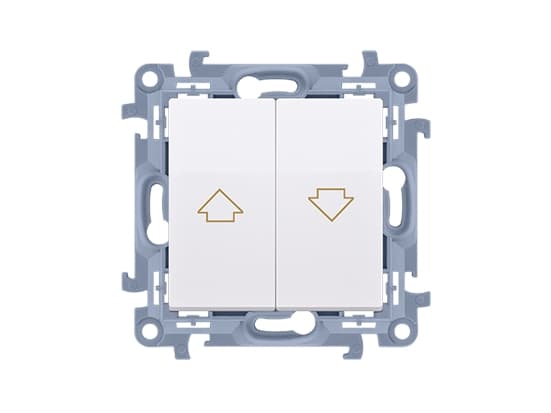 Kontakt-Simon CZP1.01/11, Trykkbryter, Plast, Hvit, IP20, IP44, 250 V, 10 A