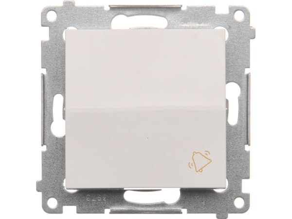 Kontakt-Simon DD1.01/11, Trykkbryter, Plast, Hvit, IP20, IP44, 250 V, 10 A