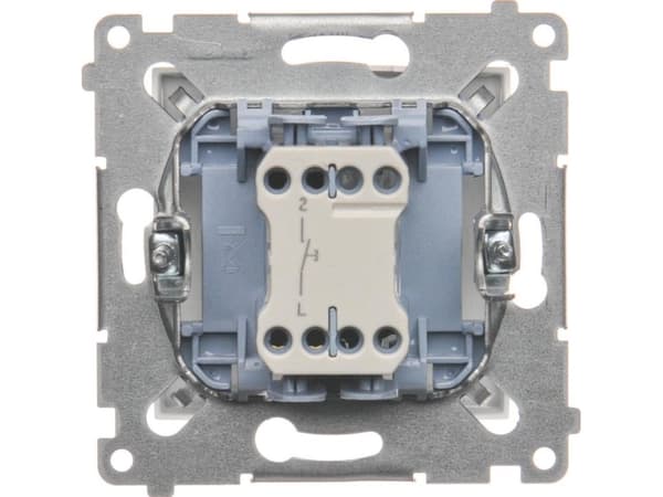 Kontakt-Simon DD1.01/11, Trykkbryter, Plast, Hvit, IP20, IP44, 250 V, 10 A