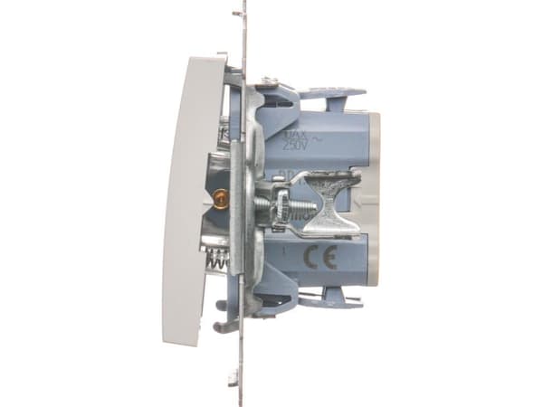 Kontakt-Simon DD1.01/11, Trykkbryter, Plast, Hvit, IP20, IP44, 250 V, 10 A