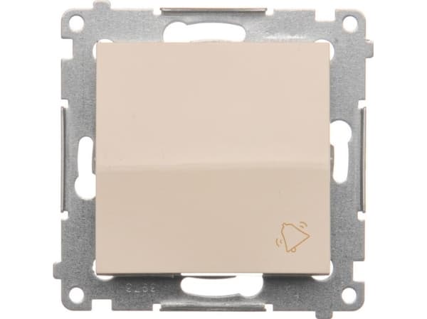 Kontakt-Simon DD1.01/41, Tryckknappsbrytare, Plast, Vit, IP20, IP44, 250 V, 10 A