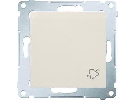 Kontakt-Simon DD1.01/41, Tryckknappsbrytare, Plast, Vit, IP20, IP44, 250 V, 10 A