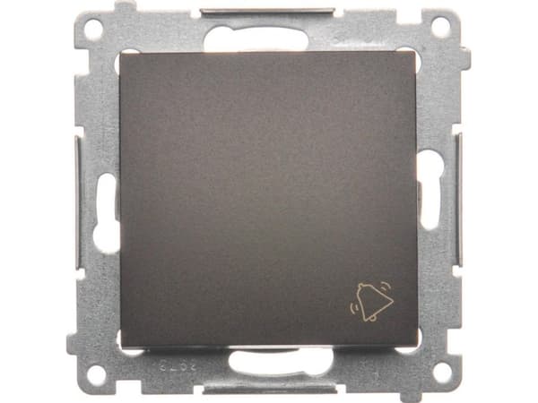 Kontakt-Simon DD1.01/46, Painikekytkin, Muovi, Pronssi, IP20, IP44, 250 V, 10 A