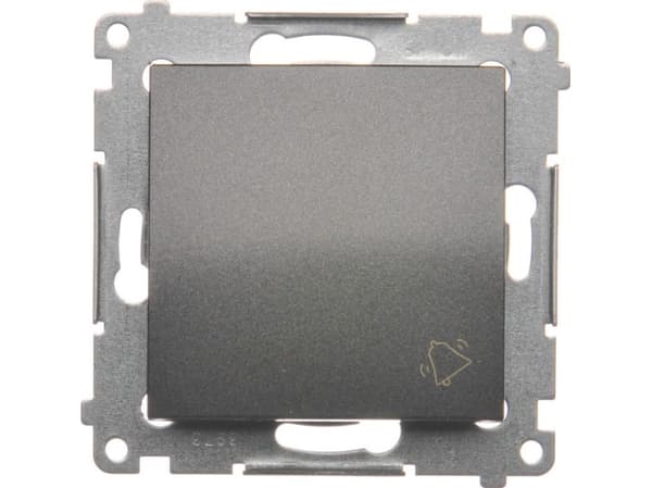 Kontakt-Simon DD1.01/48, Tryckknappsbrytare, Plast, Antracit, IP20, IP44, 250 V, 10 A