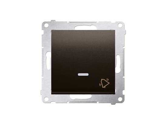 Kontakt-Simon DD1L.01/46, Tryckknappsbrytare, Plast, brons, IP20, IP44, 250 V, 10 A