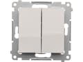Miniatyrbild 3 av 5: Kontakt-Simon DP2.01/11, Tryckknappsbrytare, Plast, Vit, IP20, IP44, 250 V, 10 A