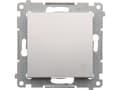 Miniatyrbild 3 av 5: Kontakt-Simon DS1.01/43, Tryckknappsbrytare, Plast, Silver, IP20, IP44, 250 V, 10 A